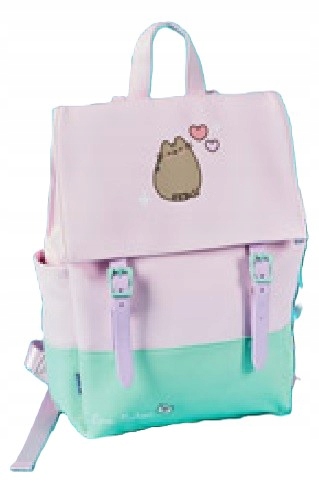 Školský batoh PUSHEEN jednokomorový, ružový s prímesou mätové a fialovej farby